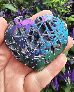 Dyed Sphalerite Heart