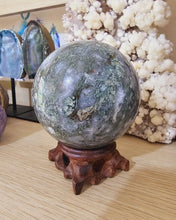 Load image into Gallery viewer, Moss Agate Sphere