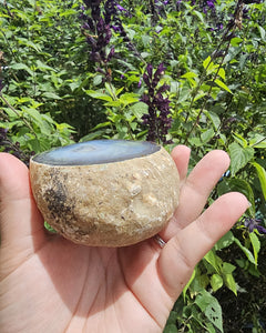 Natural Blue/Grey Agate Slice