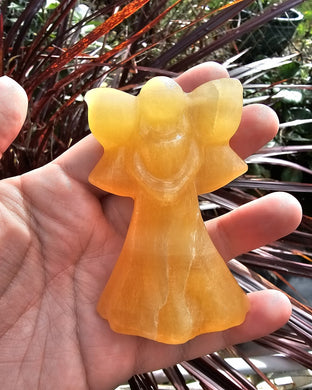 Yellow Calcite Angel