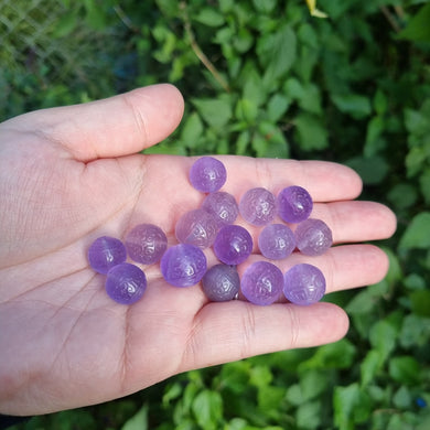 Purple Fluorite Carved Beads