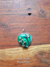 Load image into Gallery viewer, Heart Rose Pendant - silver