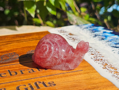 Strawberry Quartz Snail
