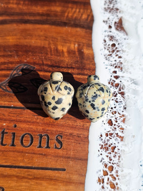 Dalmation Jasper Acorn Carving