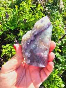 Rainbow Fluorite Point