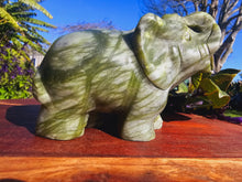 Load image into Gallery viewer, Green Jade Elephant Carving