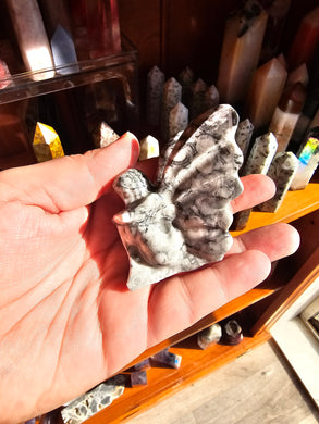 Shell Jasper Fairy Carving