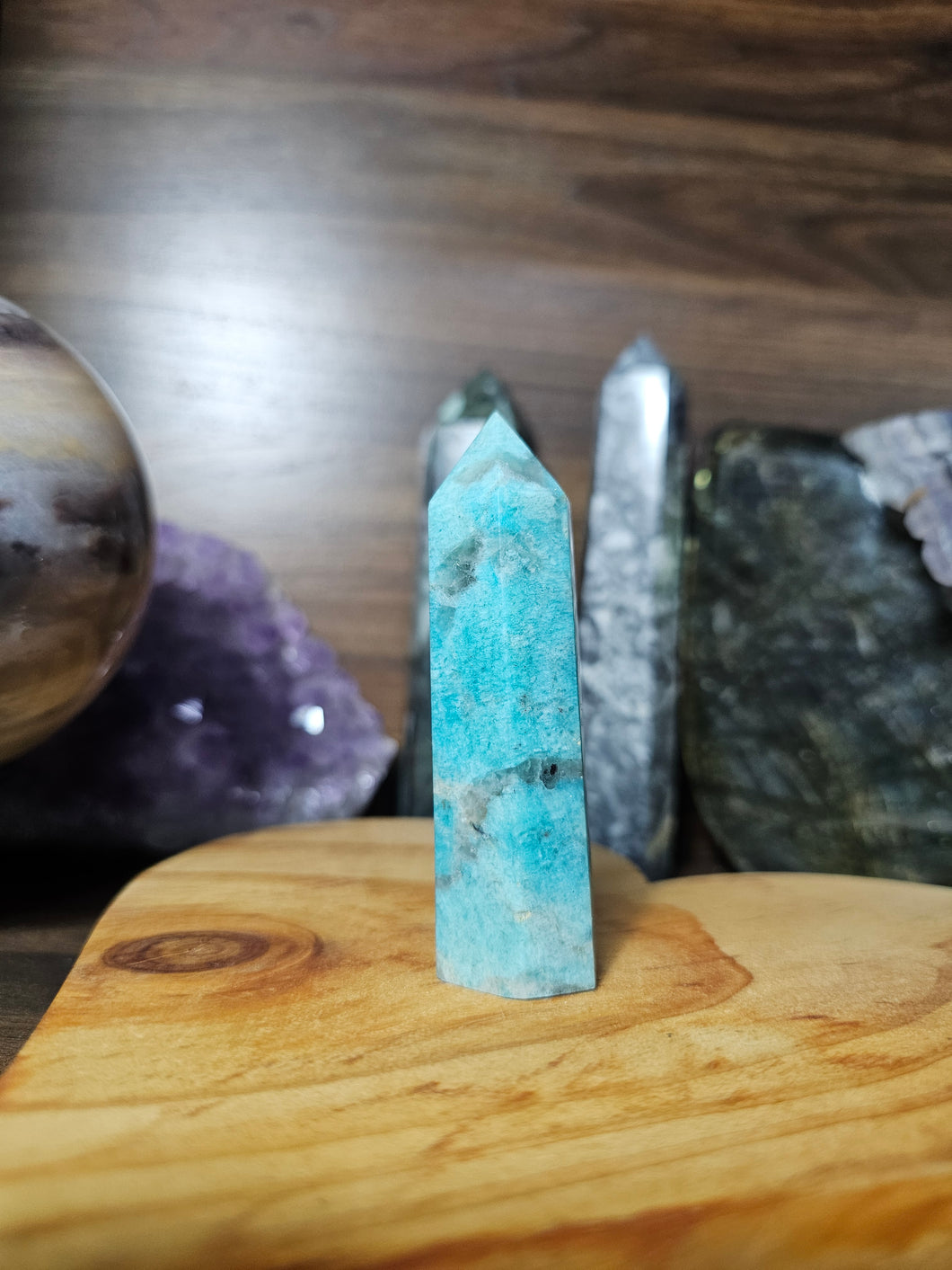 Amazonite With Smokey Quartz Inclusions