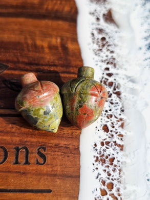 Unakite Acorn Carving