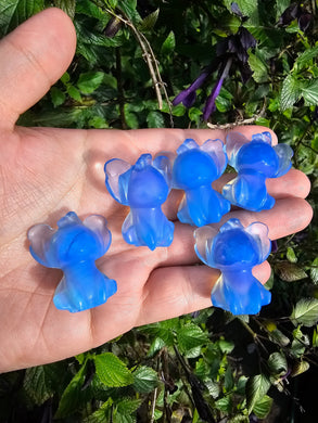 Blue Opalite Stitch Carving