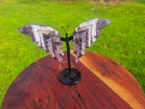 Chevon Amethyst Wing Set