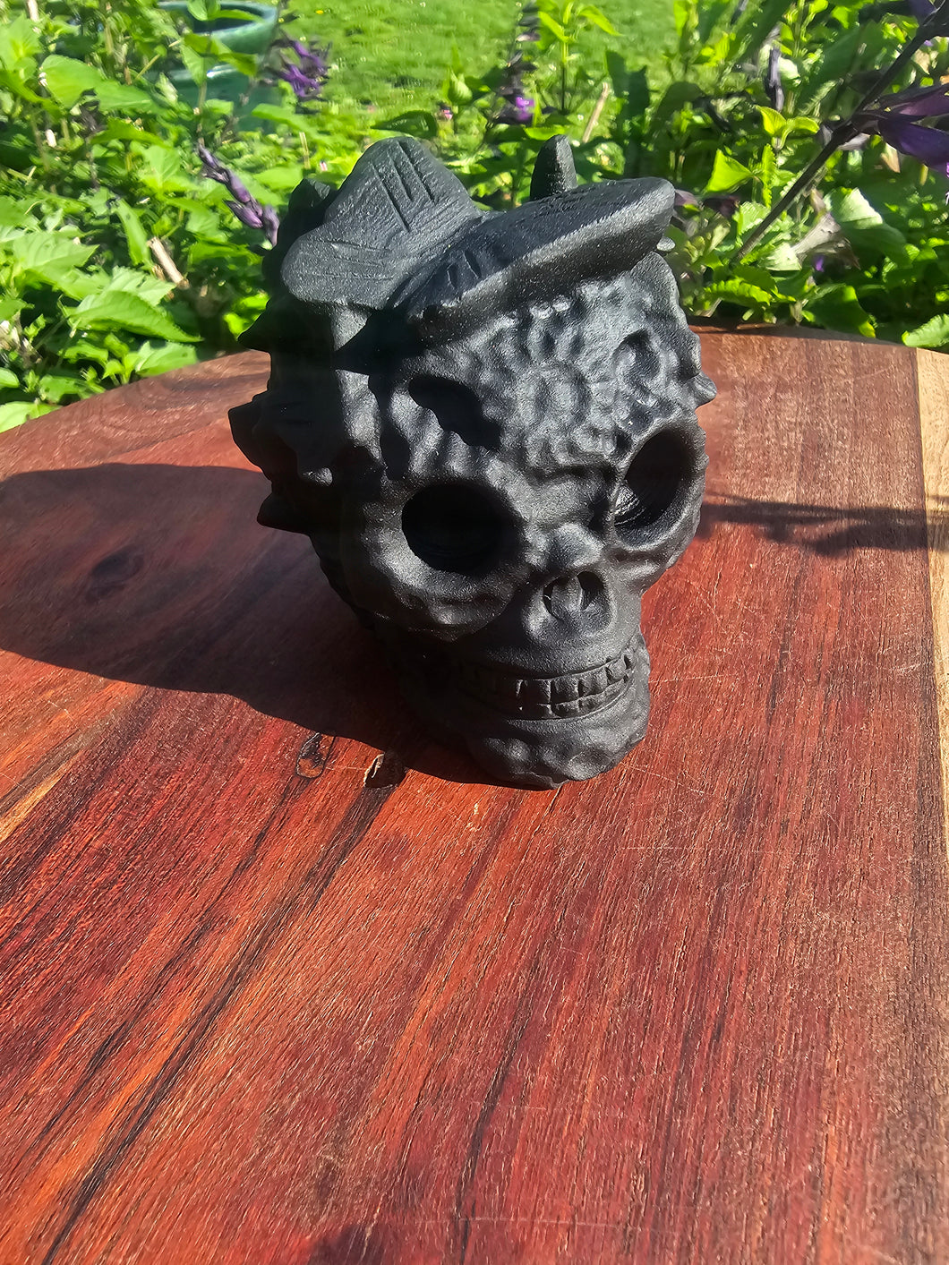 Black Obsidian Skull Carving