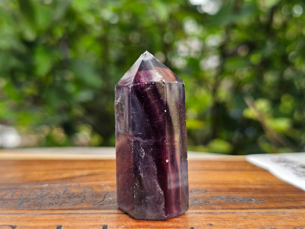Rainbow Fluorite Point