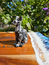 Load image into Gallery viewer, Orthoceras Fossil Cat Carving #3