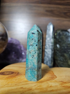 Amazonite With Smokey Quartz Inclusions