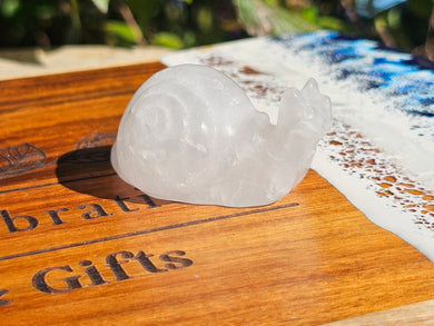 Clear Quartz Snail