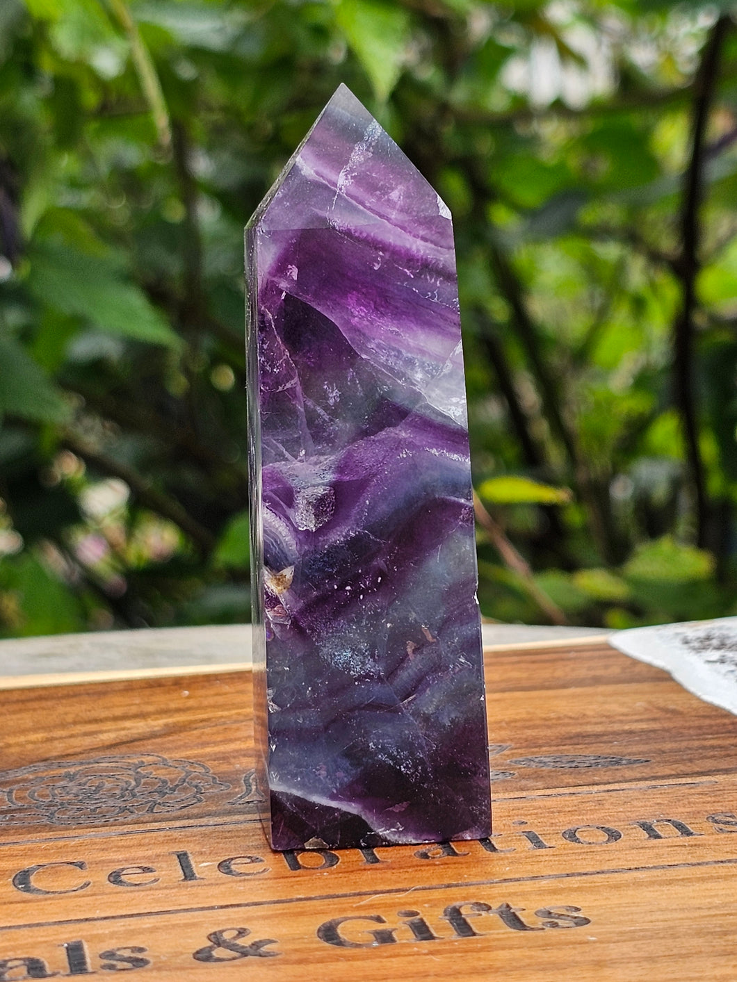 Rainbow Fluorite Point