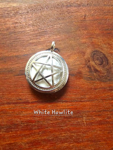 Pentagram locket Pendant - silver