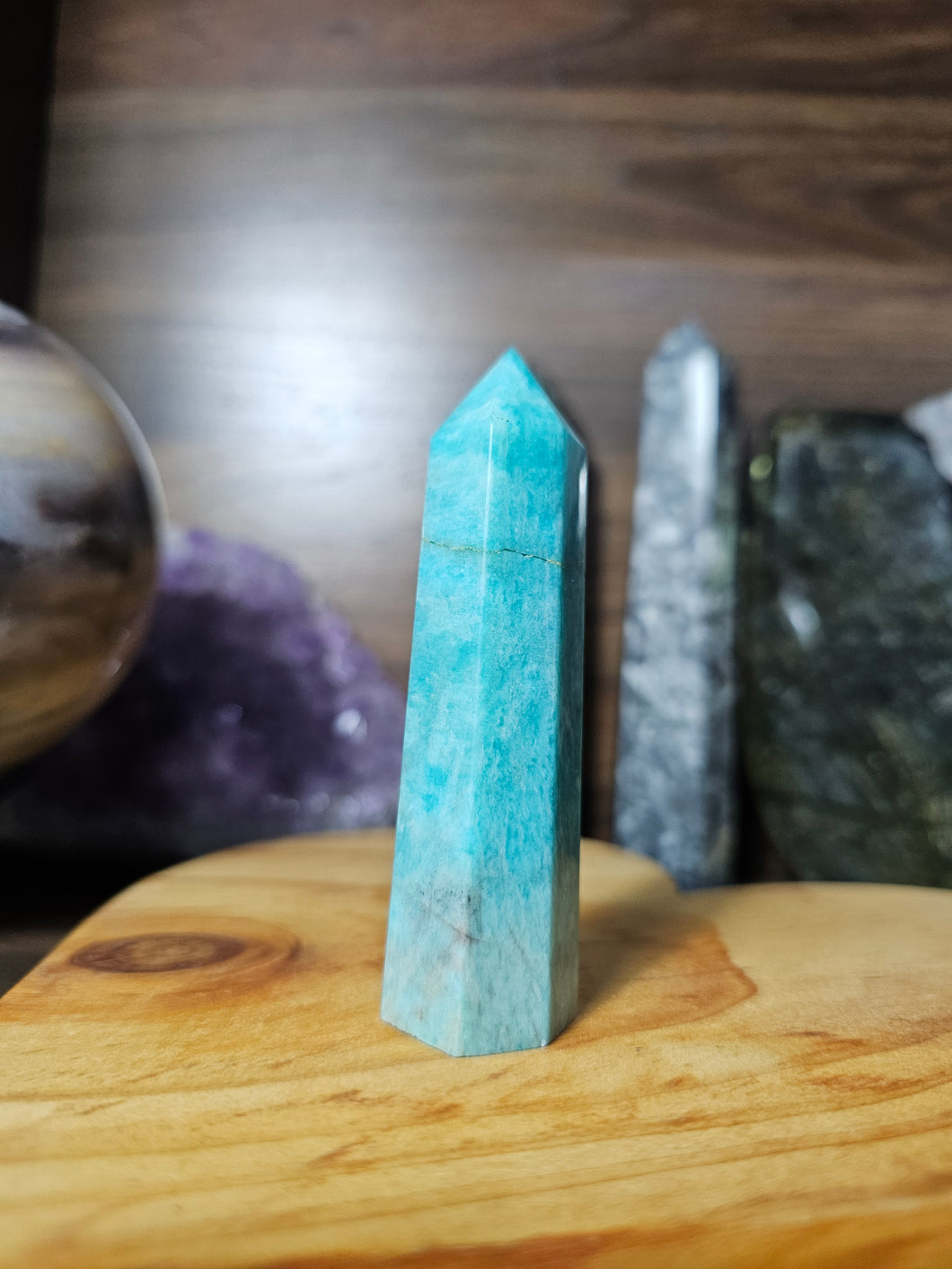 Amazonite With Smokey Quartz Inclusions