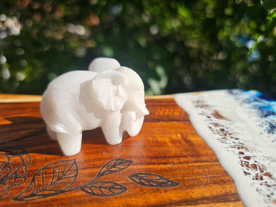 White Jade Elephant