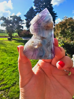 Rainbow Fluorite Point