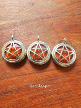 Load image into Gallery viewer, Pentagram locket Pendant - silver