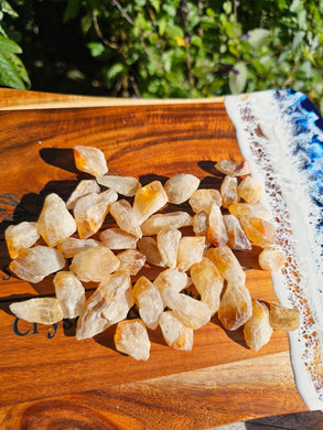 Heat Treated Citrine Raw Points