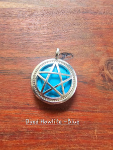 Pentagram locket Pendant - silver