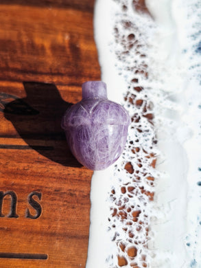 Amethyst Acorn Carving