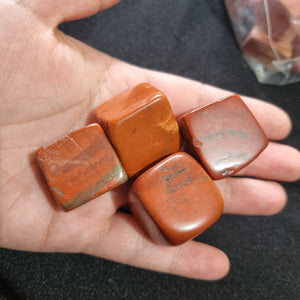 Large Red Jasper Cube