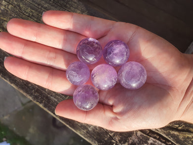 Amethyst Mini Spheres $5