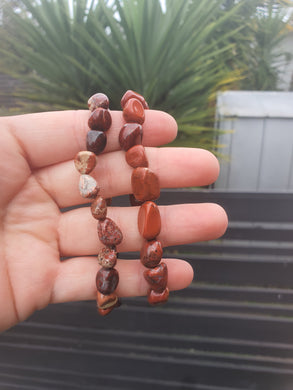 Red Jasper Tumble Bead Bracelet