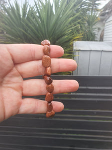 Goldstone Tumble Bead Bracelet