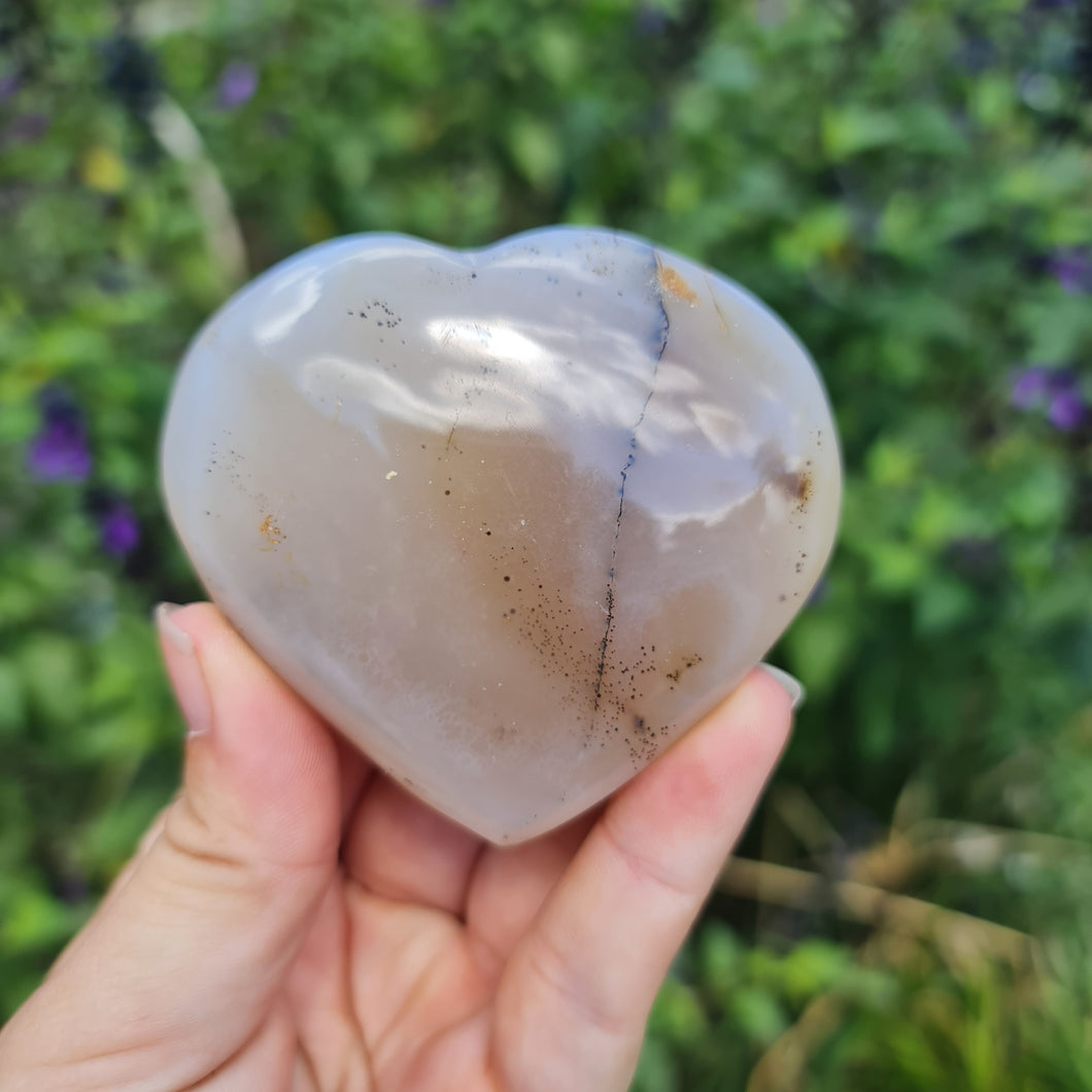 Dendritic Agate Heart