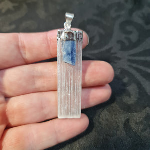 Selenite & Kyanite Pendant