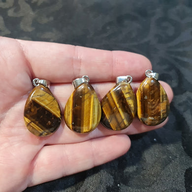 Tiger Eye Pendants - Droplet