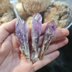 Raw Amethyst & Ametrine Shards/Teeth - Smaller