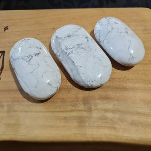 White Howlite Palm Stone