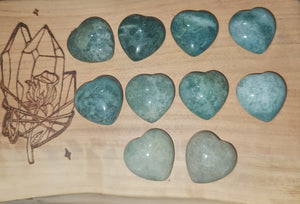 Moss Agate Hearts