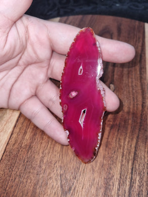 Pink Agate Geode Slice