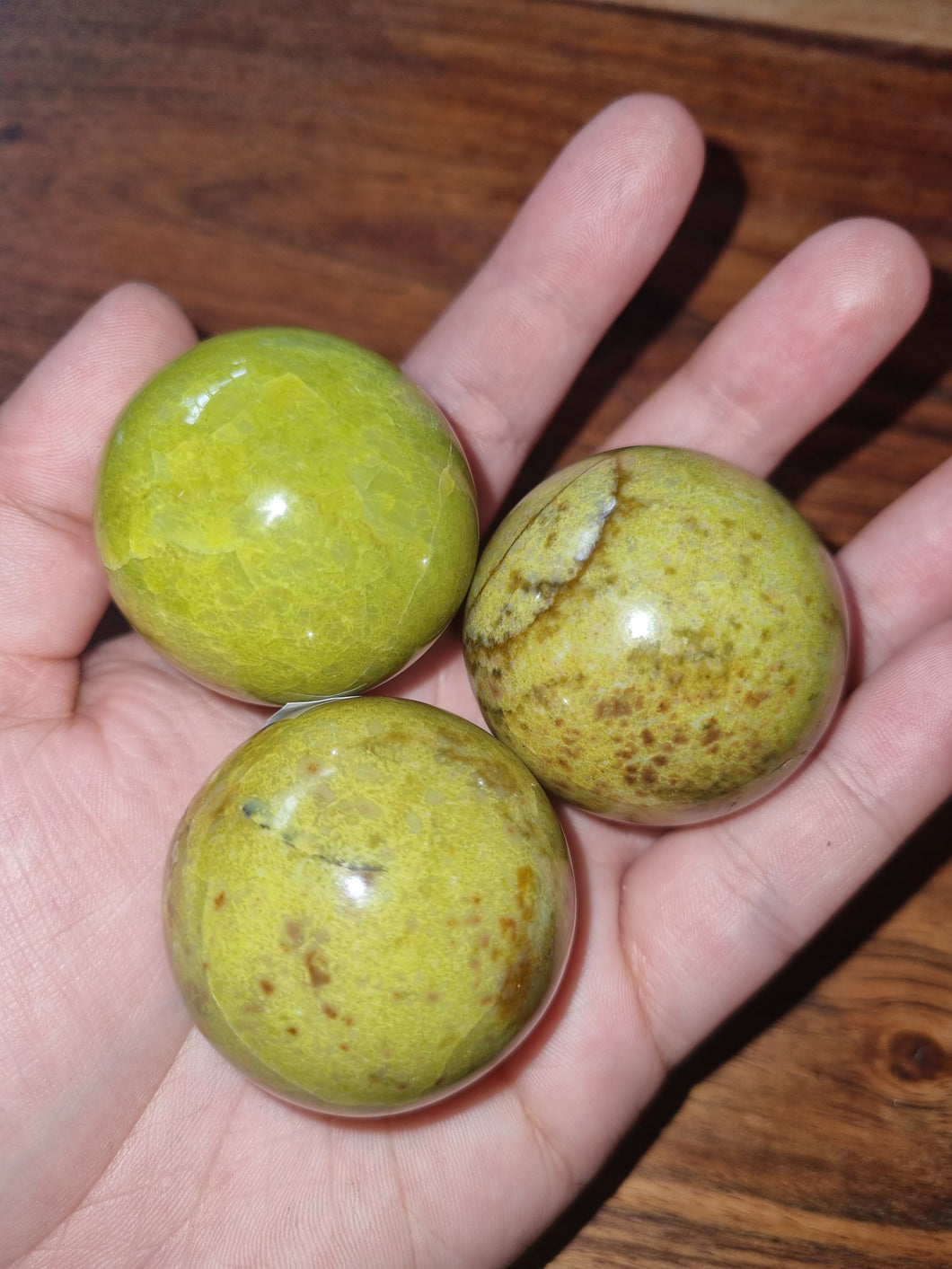 Green Opal Spheres