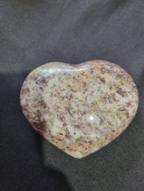 Pink Tourmaline In Quartz Heart