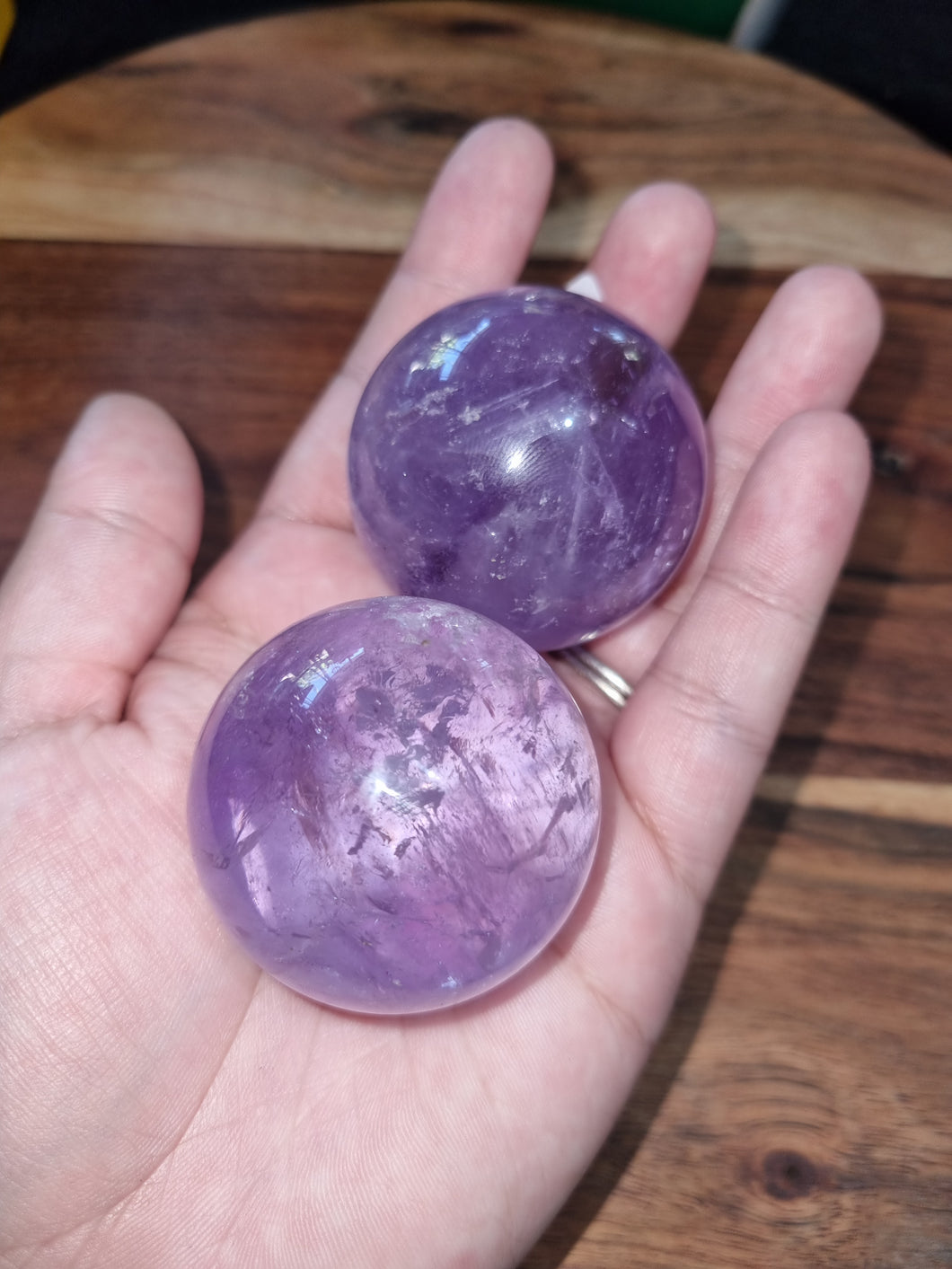 Ametrine Spheres