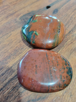 Red Moss Agate Flat Stone