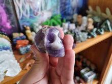 Load image into Gallery viewer, Chevron/Dream Amethyst Skull