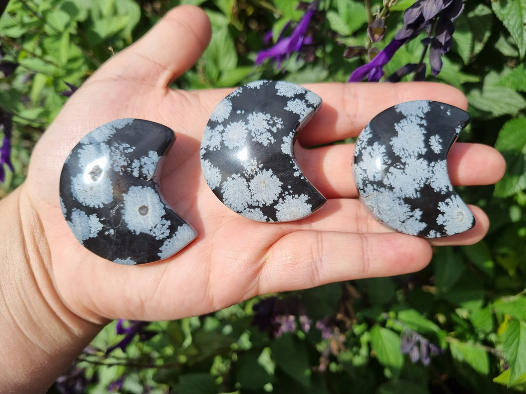 Snowflake Obsidian Moons