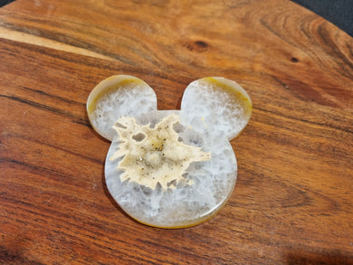 Mickey Mouse Agate Geode Head