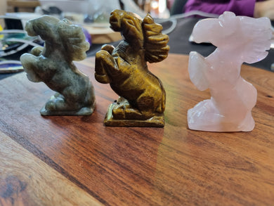 Crystal Horse Carving