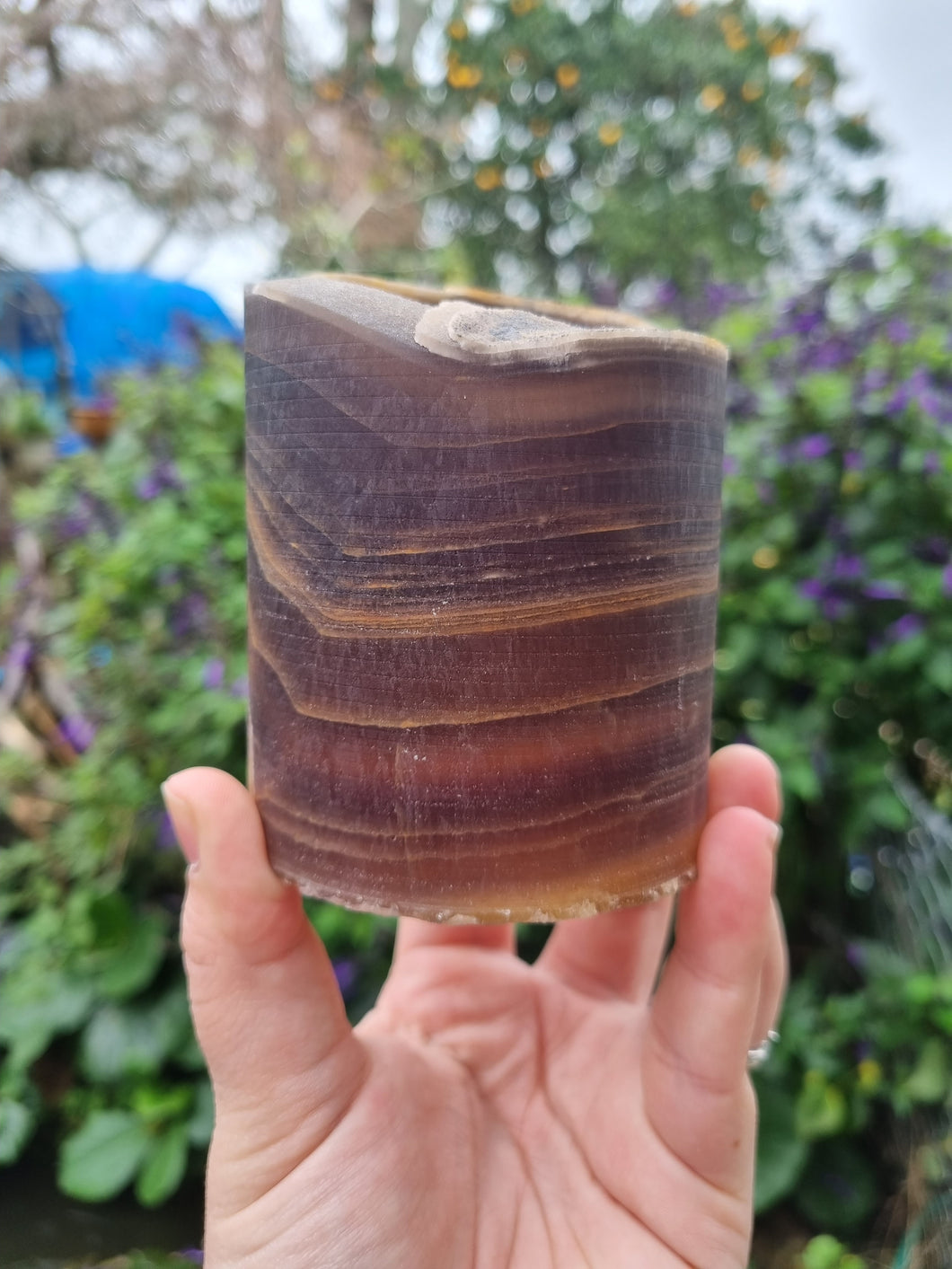 Yellow Fluorite Lamp Shade