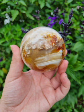 Flower agate Sphere $60